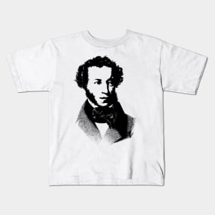 Aleksandr Sergejevich Pushkin Portrait Kids T-Shirt